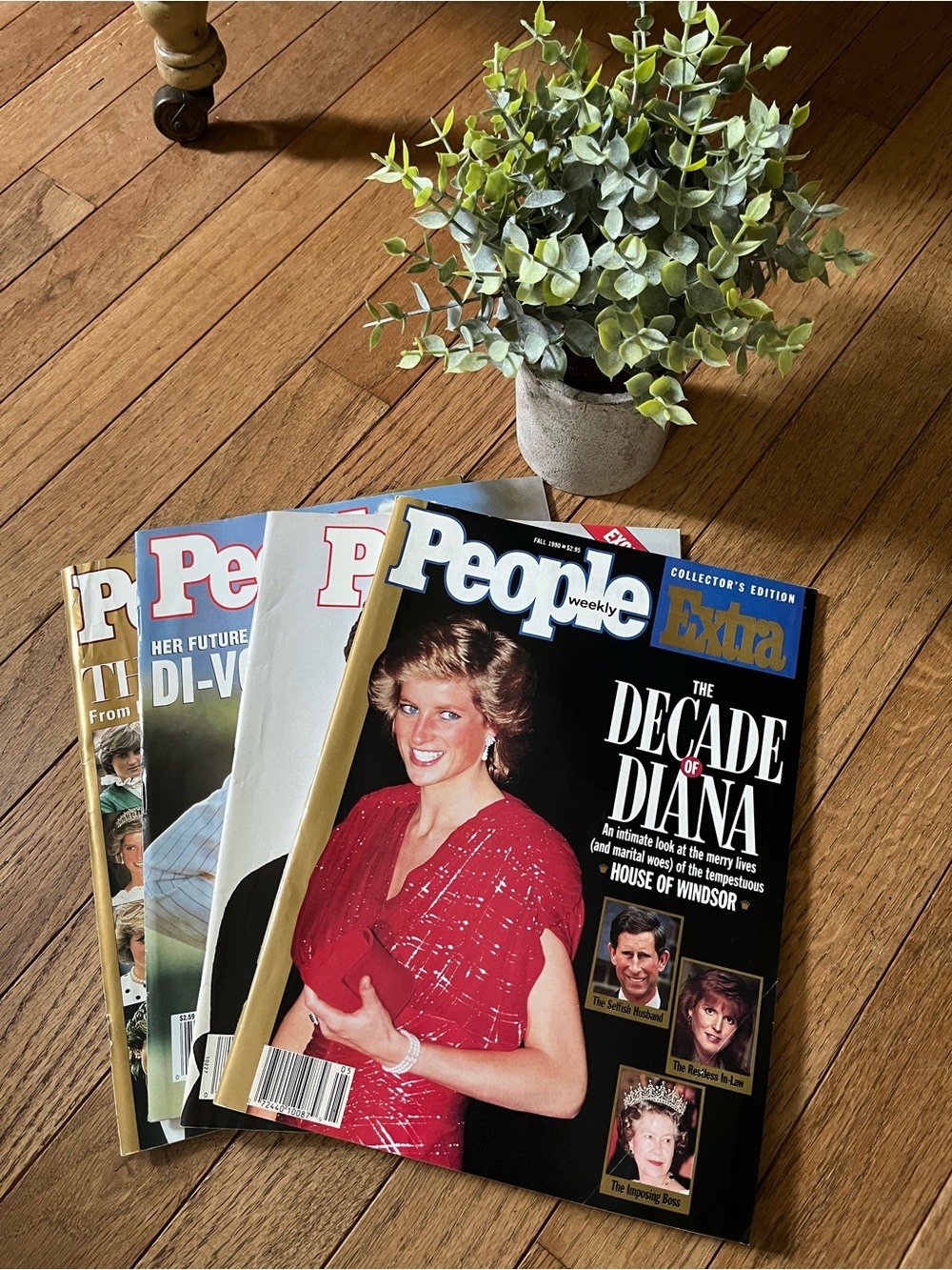 Princess Diana Collection of 4 People Magazines.